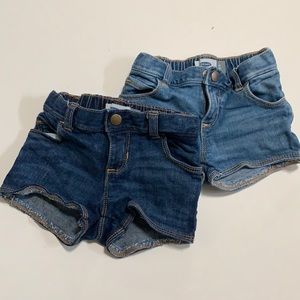 2 pair of 2T jean shorts